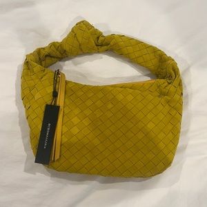 Bcbgmaxazria suede shoulder bag